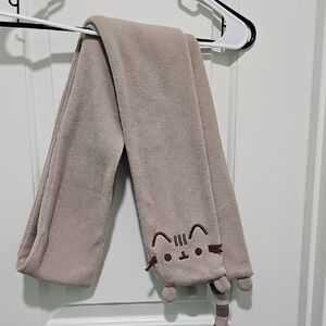 Playful Pusheen Beige Cat Scarf